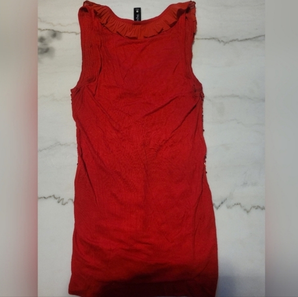 Active Basic Los Angeles Red Sequin Party Tank Top Size Medium - Picture 7 of 7